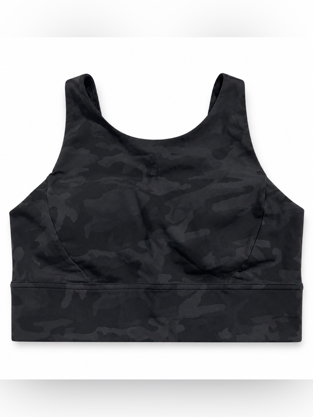 lululemon athletica Black Camo Scoop-Neck Sports Bra